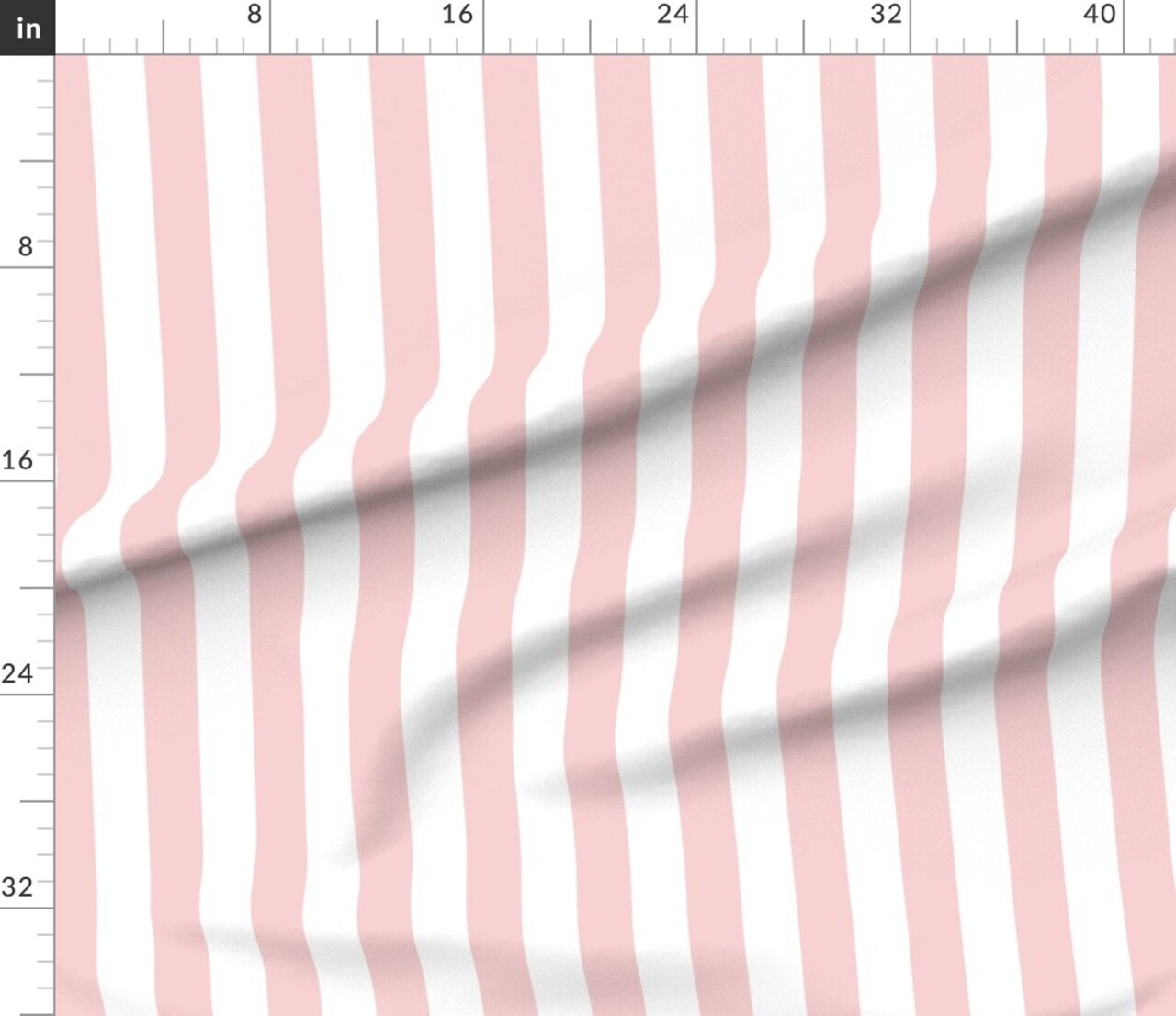 Various Fabrics by the Yard or Fat Quarter Bold Stripe Dogwood Vertical Stripes Pink White Geometric Custom Printed Fabric by Spoonflower
